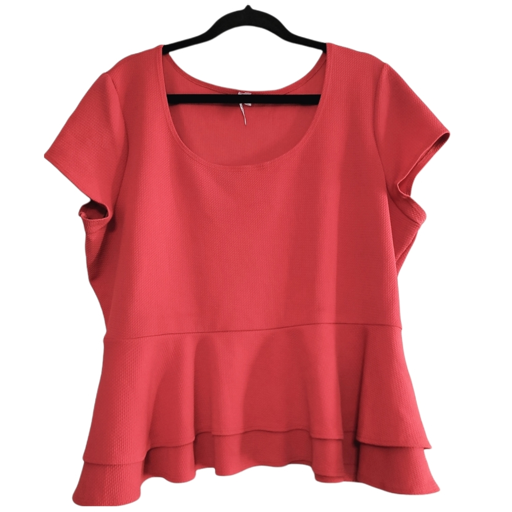 Red Peplum Top